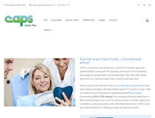 Tablet Screenshot of capsdentalplan.com